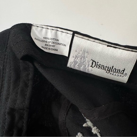 Disneyland Disney Resort Mickey Mouse Y2K hat O/S black white logo embroidered - Picture 8 of 8